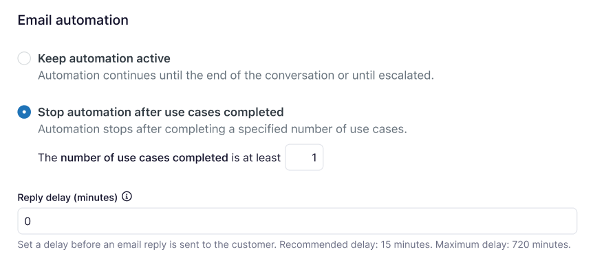 Illustration of number of use case attempts before automation stops