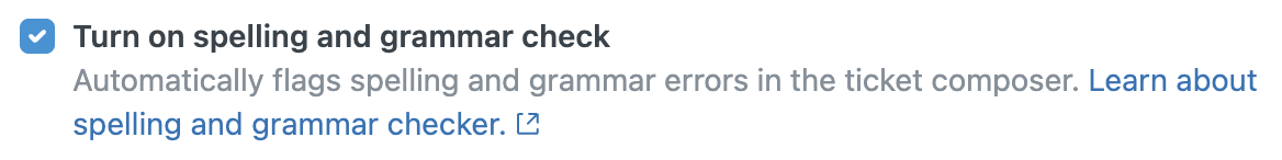 Deactivate or activate grammar check
